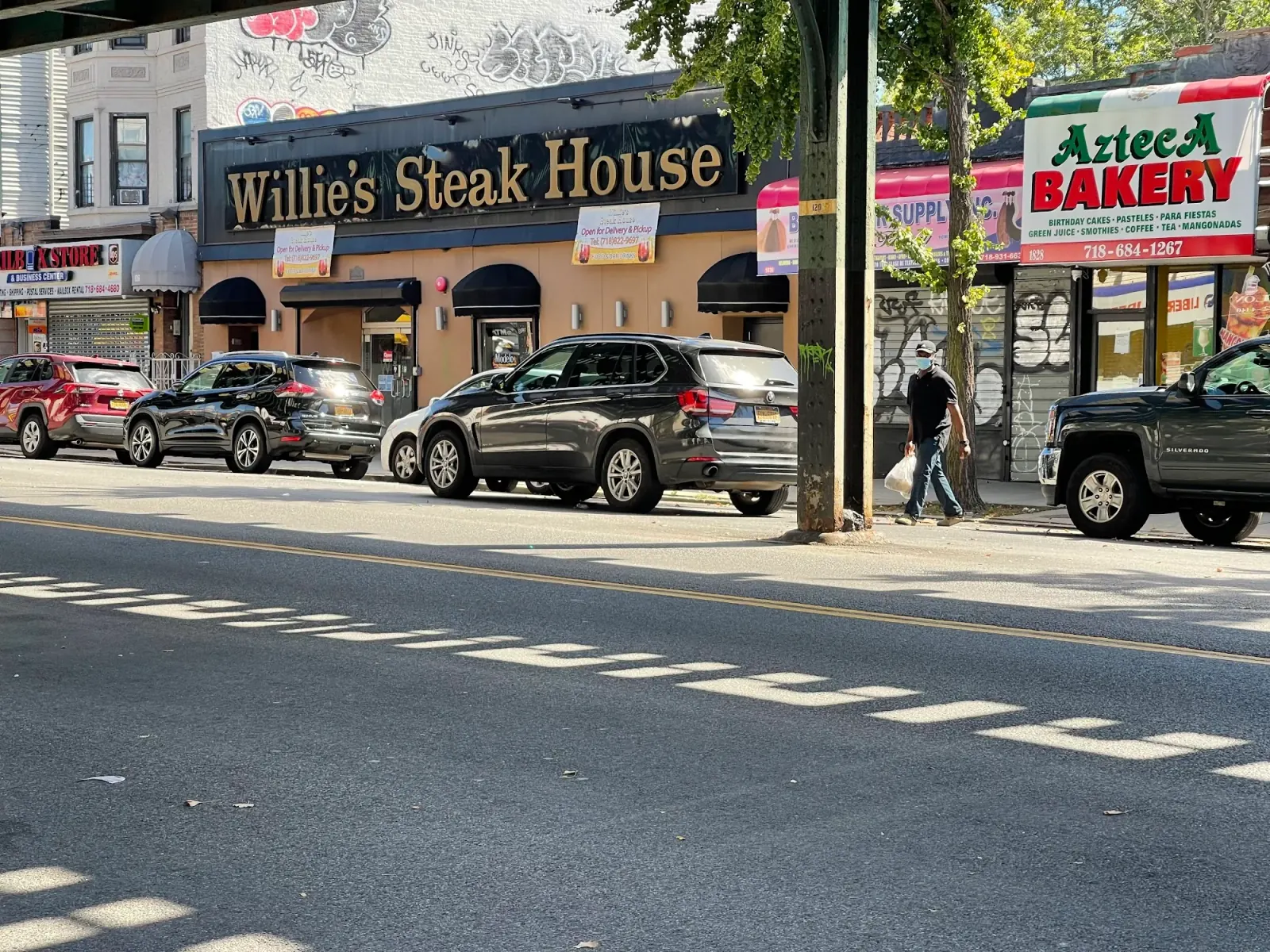 Willie's Steak House on the Bronx street block, Latin nights venue in New York