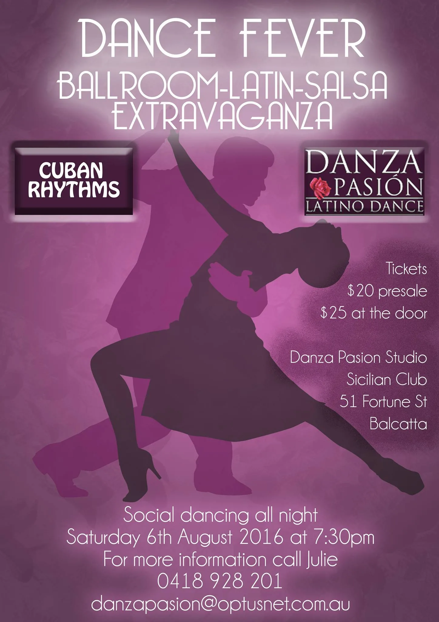 Gala ball dancing event at Danza Pasion in Perth