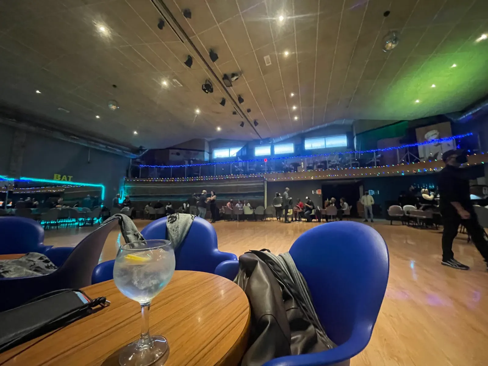 Batjockeys venue interior showing dance floor from elevated view