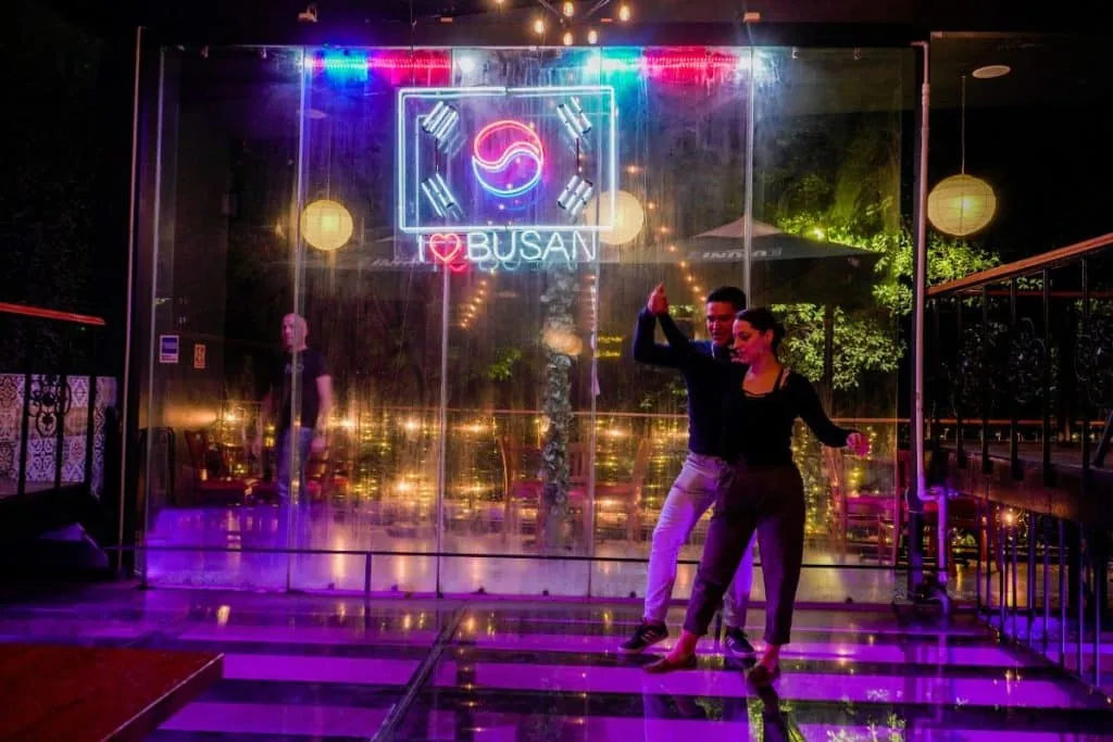 Bachata dance class at Busan Restaurante Bar Coreano in Condesa, Mexico City