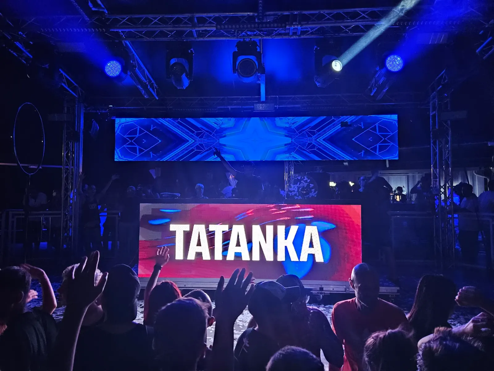 Cacao Latino indoor club with TATANKA DJ screen and dance floor