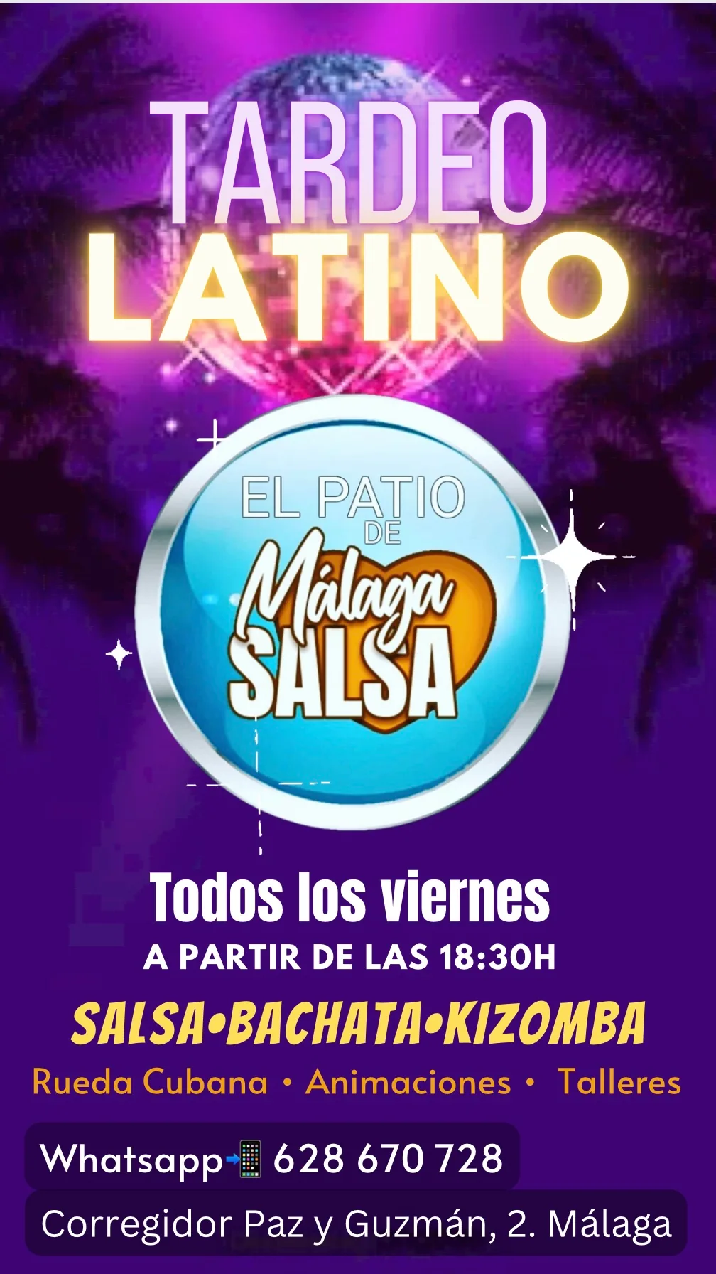 El Patio de M\u00e1laga Salsa, M\u00e1laga \u2013 Latin dance venue courtyard