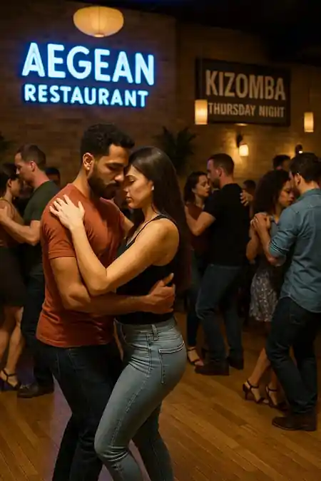 The Aegean Restaurant, Melbourne: Latin dance venue
