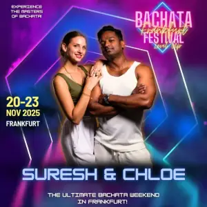 Suresh & Chloe, instructor at Frankfurt Bachata Festival 2026