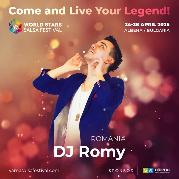 DJ Romy aka The Preacher, Salsa dance instructor from Bucharest