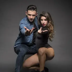 Lau y July, instructor at Costa Dorada Dance Congress 2026